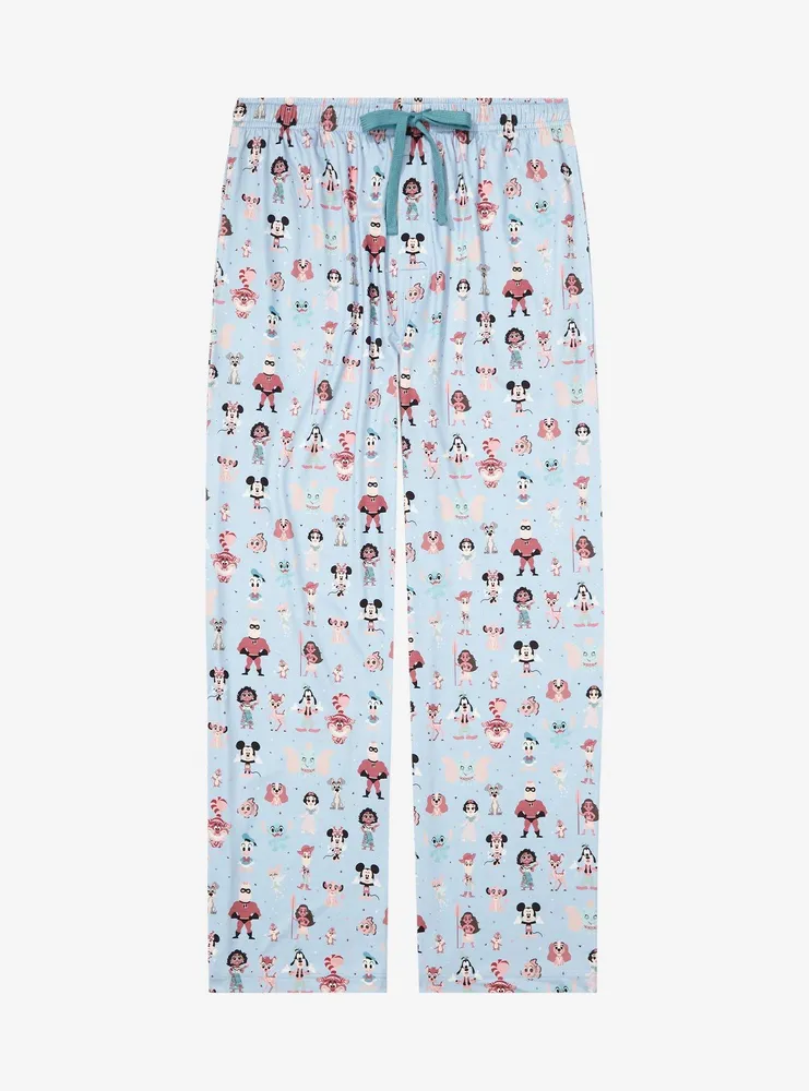 Boxlunch Disney 100 Character Portrait Allover Print Sleep Pants BoxLunch Exclusive Mall of