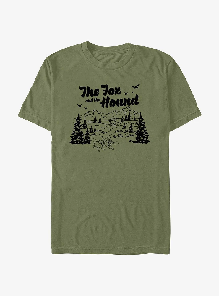 Disney fox and the hound t shirt best sale