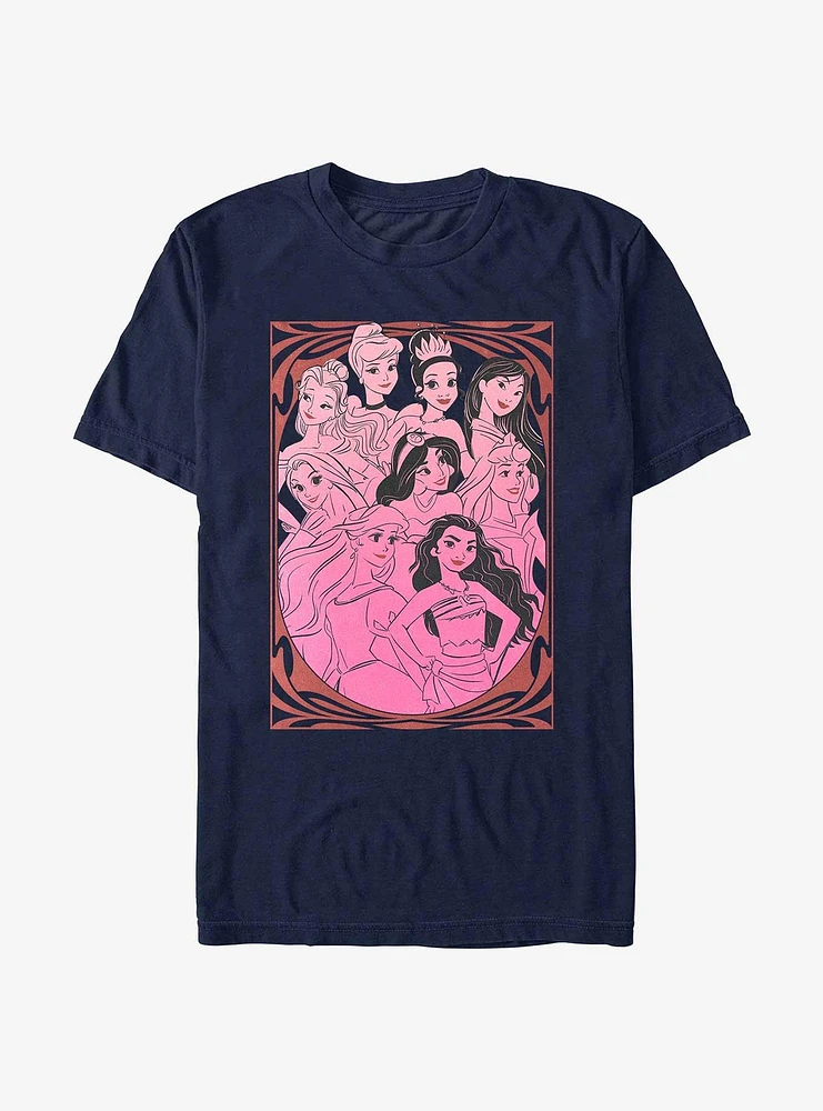 Hot Topic Disney Princesses Outlines Drawings T-Shirt | Hamilton Place