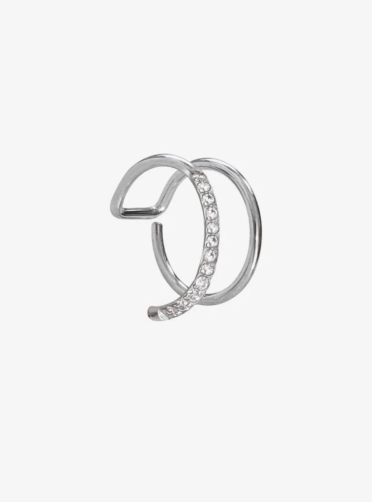 Hot Topic Steel Clear CZ Nose Hoop Hamilton Place