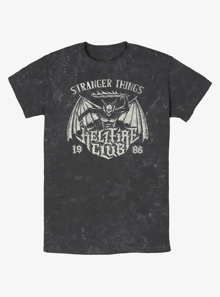 Stranger Things BUNDLE Hellfire Club Raglan factory T-Shirt + Nightstand Light