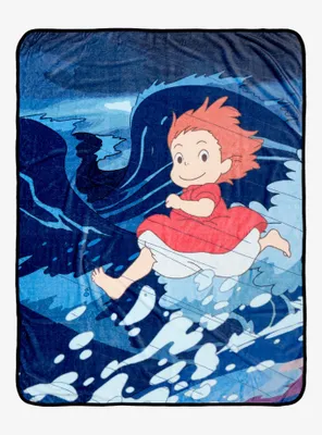 Studio Ghibli Ponyo 2024 Scene Tapestry Throw