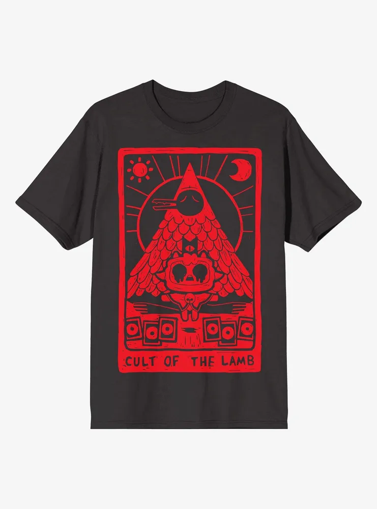 Hot Topic Cult Of The Lamb Tarot Card T Shirt Hawthorn Mall