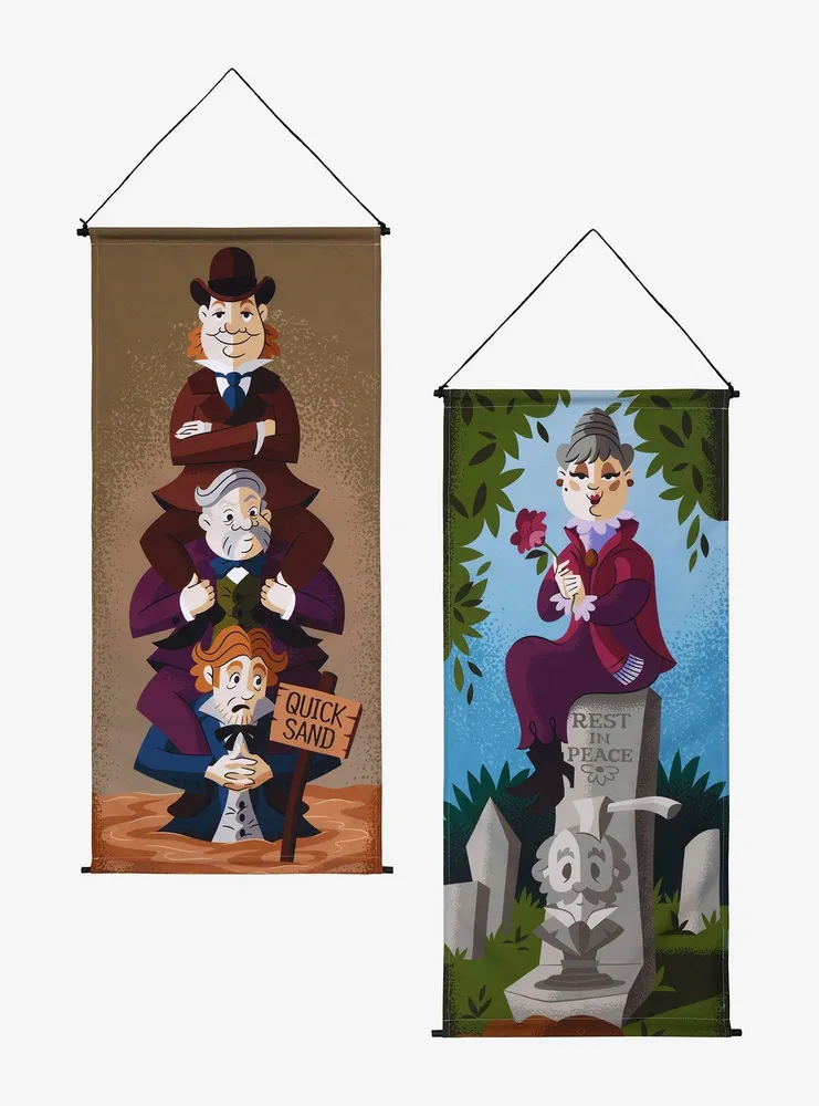 Disney The Haunted Mansion deals Stretching Portraits Hanging Banners Set