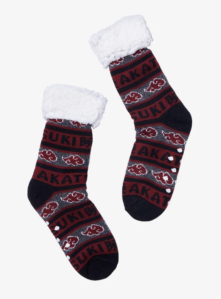 Hot Topic Naruto Shippuden Akatsuki Cozy Socks Hawthorn Mall