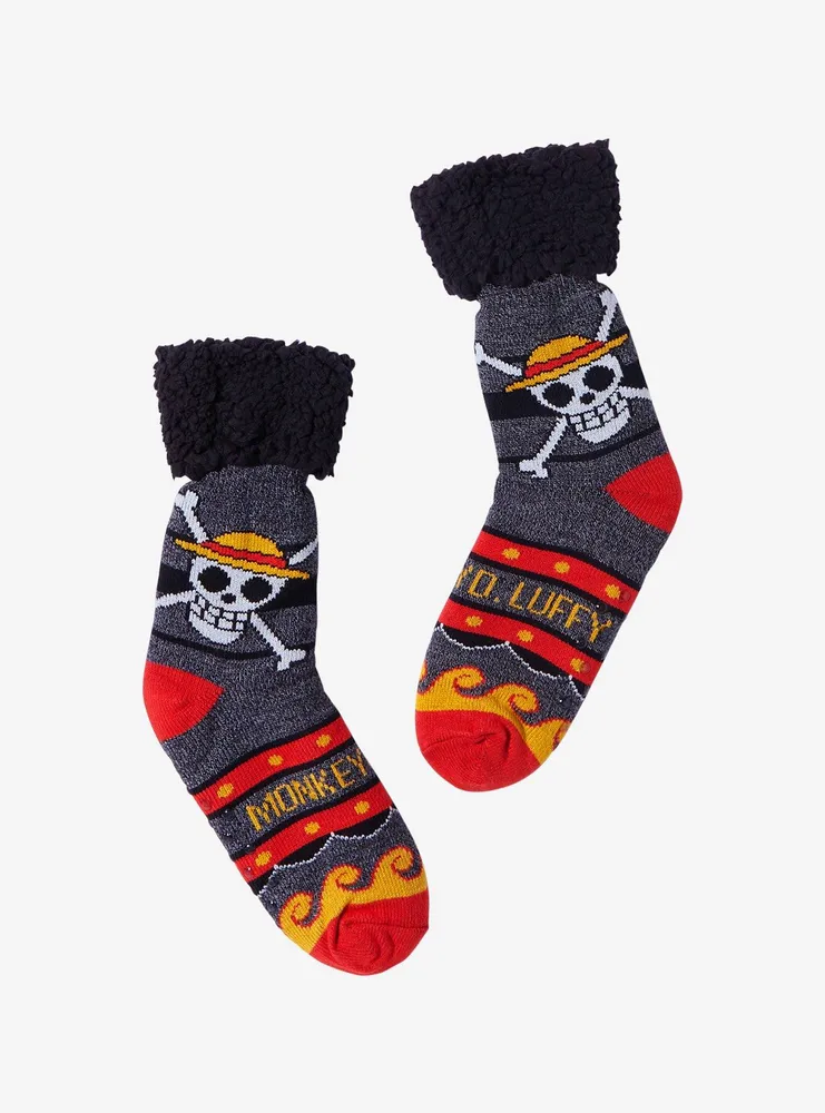 Hot Topic One Piece Straw Hats Fair Isle Cozy Slipper Socks