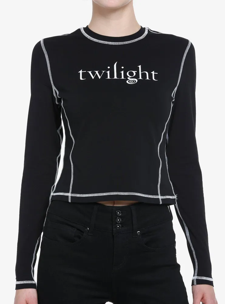 Hot Topic Twilight Logo Contrast Stitch Girls Baby Long-Sleeve T