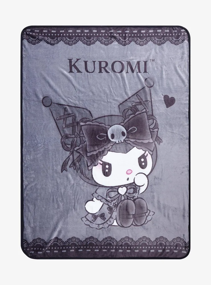 Hot Topic Kuromi Lolita Throw Blanket Hawthorn Mall