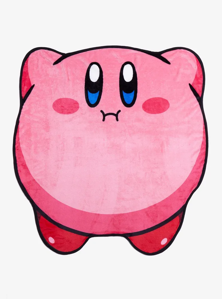 Hot Topic Kirby Puffed Up Throw Blanket Pueblo Mall