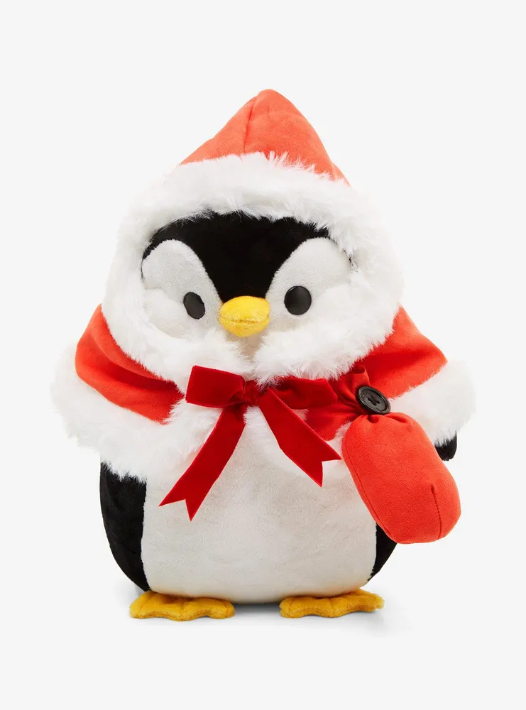 Boxlunch Bellzi Pengi the Penguin with Santa Outfit 8 Inch Plush