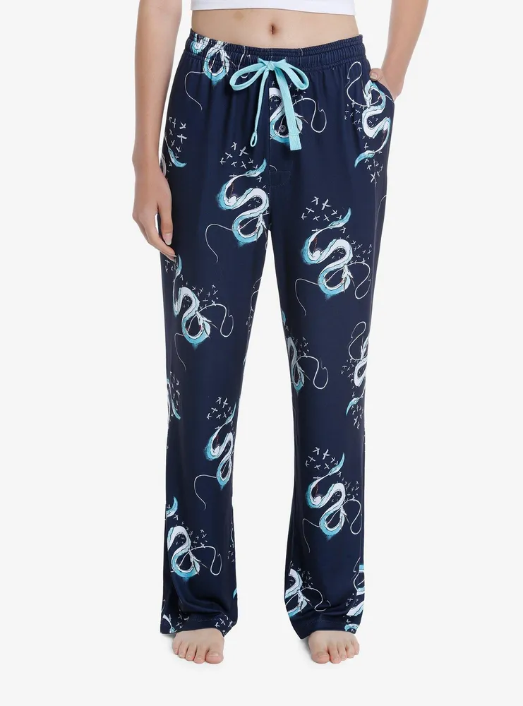 Hot Topic Studio Ghibli Spirited Away Haku Dragon Pajama Pants ...