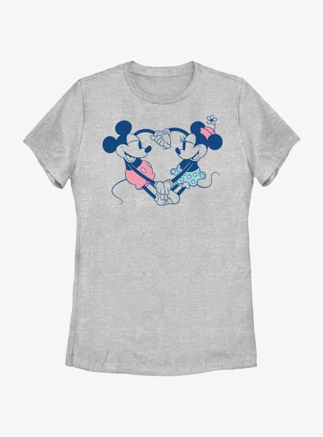 Mickey Mouse Disney Mickey Mouse Heart Womens T-Shirt at
