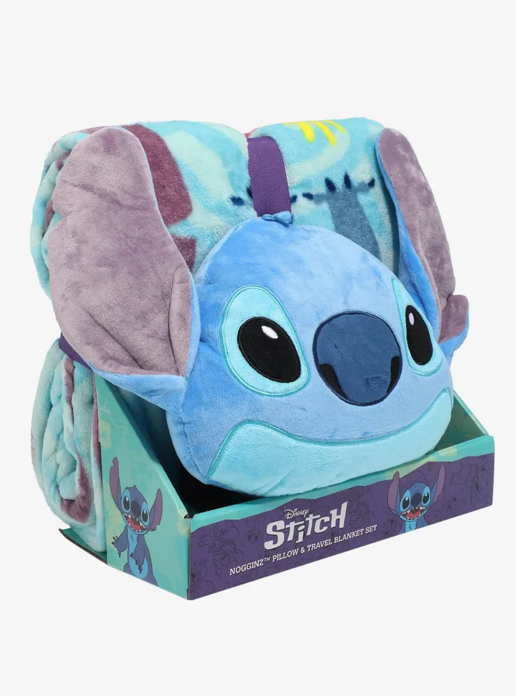 Stitch plush and 2024 throw blanket set