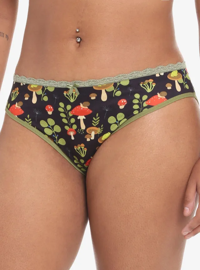 Hot Topic Mushrooms Frogs Allover Print Panty Hamilton Place