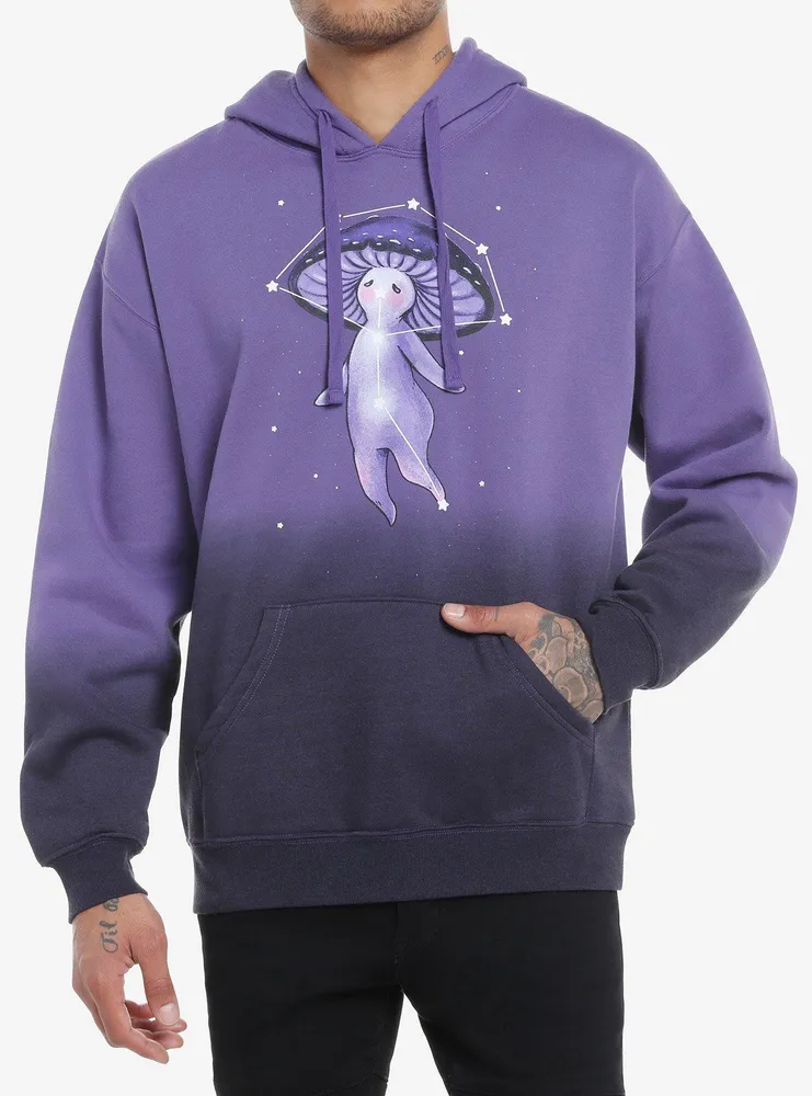 Purple hoodie with discount sun in the middle