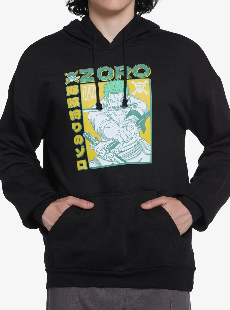 Hot Topic One Piece Zoro Jolly Roger Hoodie | Hawthorn Mall