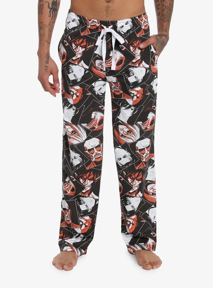 Hot Topic Attack On Titan Portrait Pajama Pants Hawthorn Mall