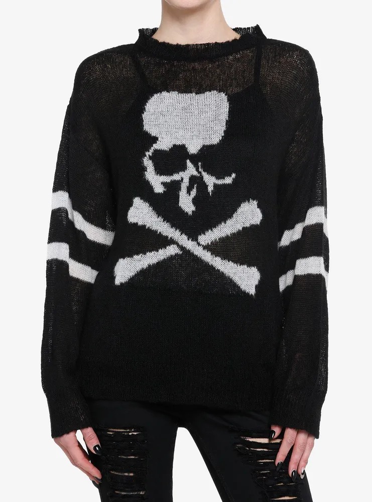 Hot topic shop skull cardigan