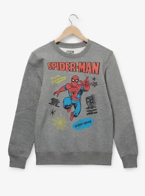 Marvel Spider-Man Web Logo Crewneck - BoxLunch Exclusive at