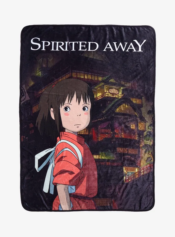 Hot Topic Studio Ghibli Spirited Away Poster Throw Blanket Mall of