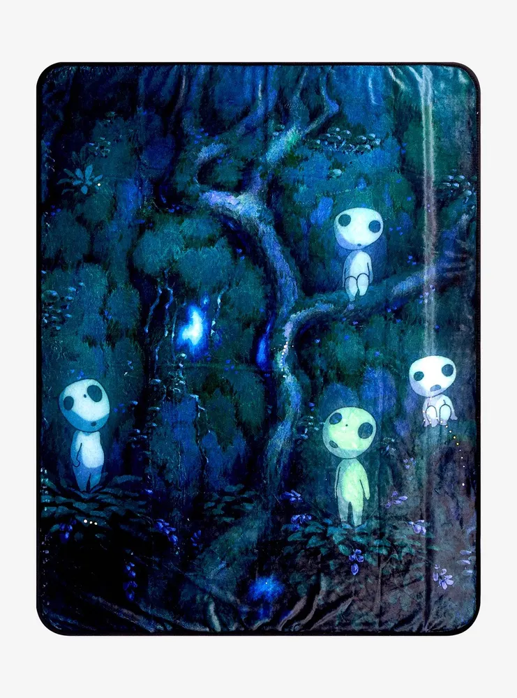 Hot Topic Studio Ghibli Princess Mononoke Kodama Forest Throw