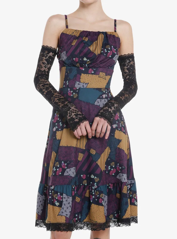 Hot Topic The Nightmare Before Christmas Sally Patchwork Dress 