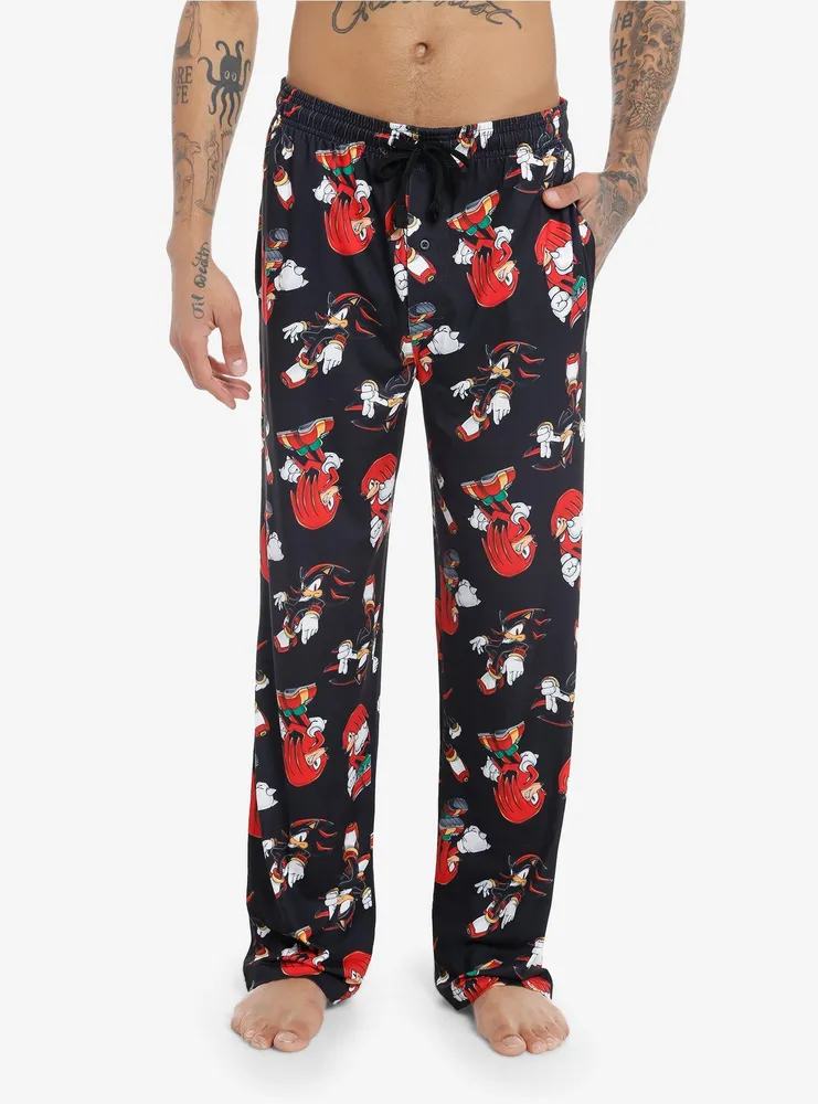 Hot Topic Sonic The Hedgehog Knuckles & Shadow Pajama Pants | Mall of ...