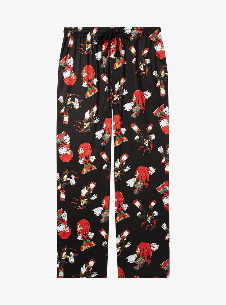 Boxlunch Sonic the Hedgehog Knuckles & Shadow Allover Print Sleep Pants