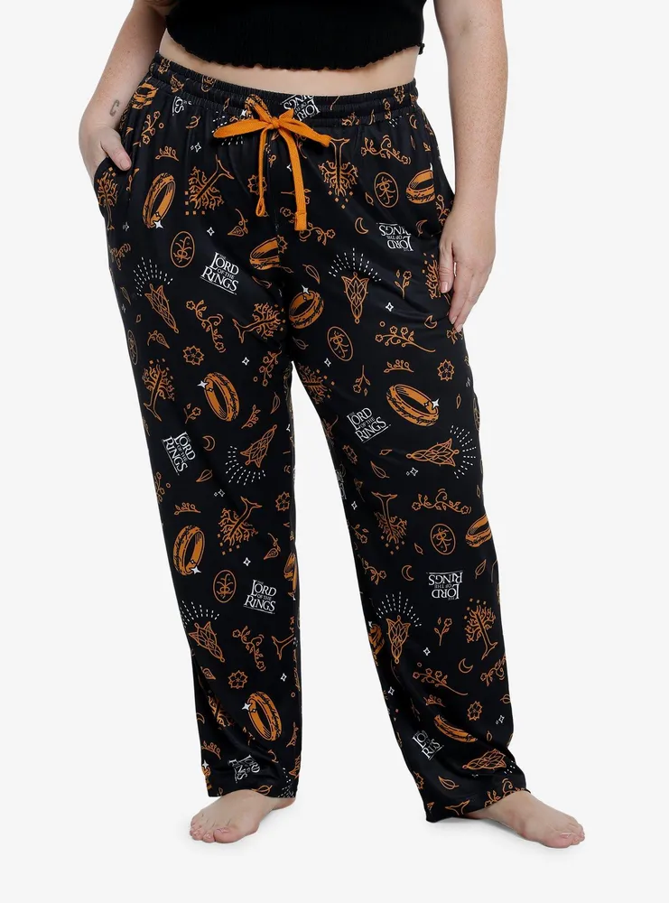 Hot Topic The Lord Of Rings Icons Girls Pajama Pants Plus