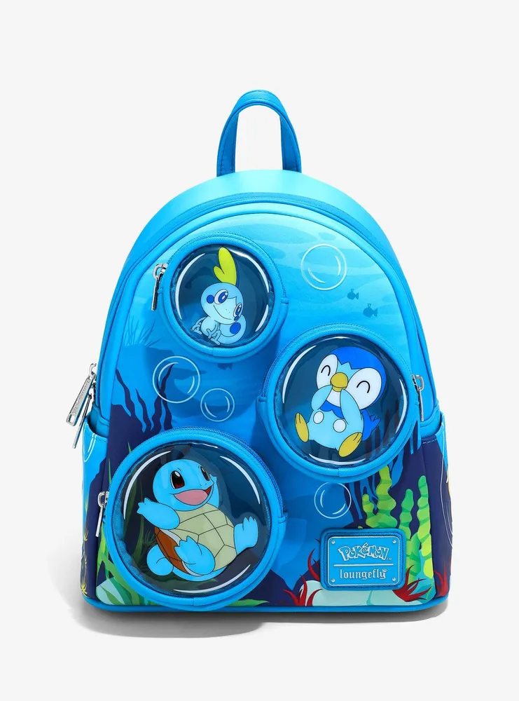 Boxlunch Loungefly Pokémon Squirtle Water Type Bubbles Mini Backpack 