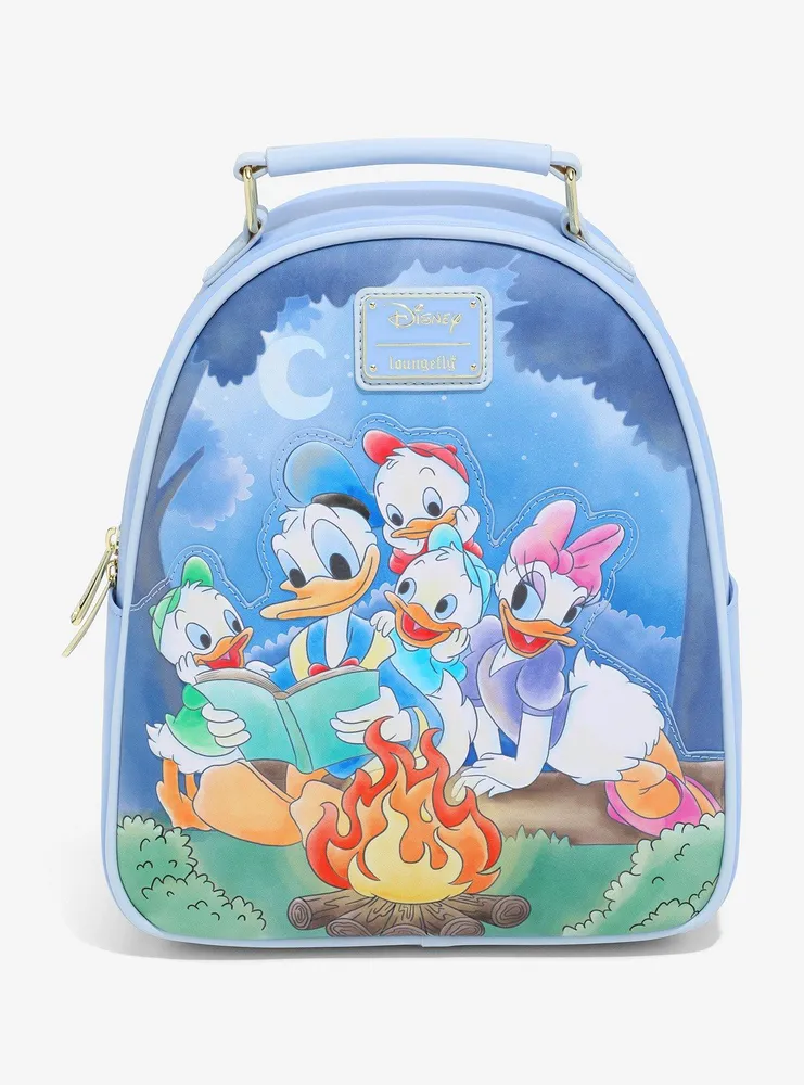 Boxlunch Loungefly Disney Donald Duck Group Campfire Mini Backpack ...