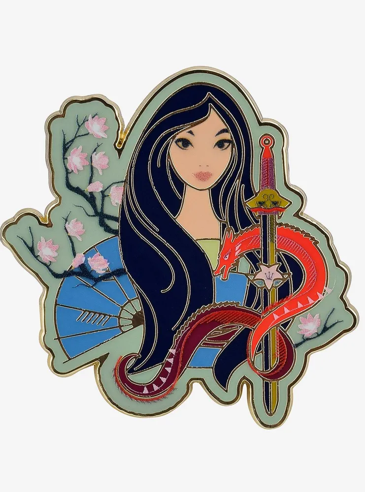 Boxlunch Disney Mulan Portrait Enamel Pin BoxLunch Exclusive