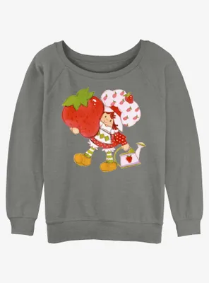 Strawberry Shortcake Strawberries and Basket Sweatshirt shops Crewneck Size Medium