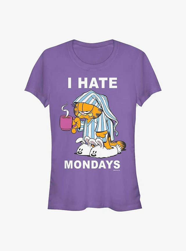 Garfield i hate mondays t shirt hotsell