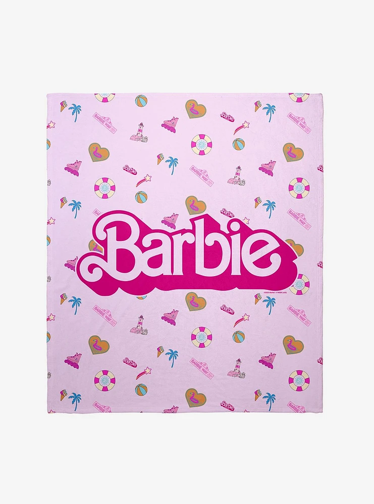 Barbie throw blanket sold