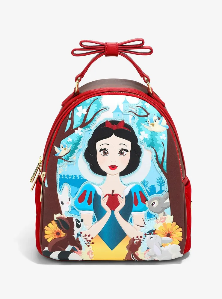 Loungefly Disney Snow White and the Seven Dwarves deals Folk Mini Backpack Set