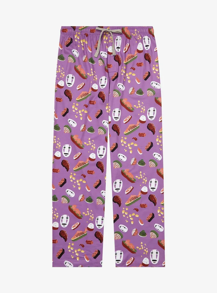 Boxlunch Studio Ghibli Spirited Away NoFace & Food Allover Print Sleep Pants BoxLunch