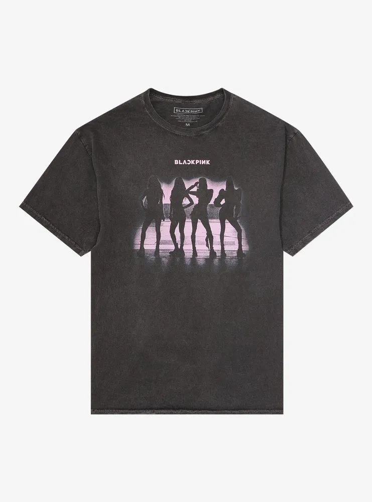 Hot Topic BLACKPINK Silhouette Dark Wash T-Shirt | Hawthorn Mall