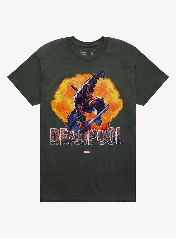 Hot Topic Marvel X-Men Deadpool Explosion T-Shirt | Bramalea City