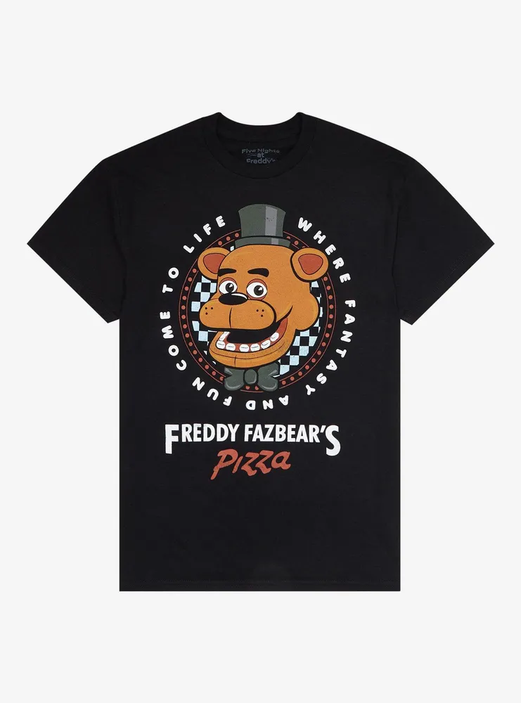 Hot Topic Five Nights At Freddy's Freddy Fazbear's Pizzeria Logo T ...