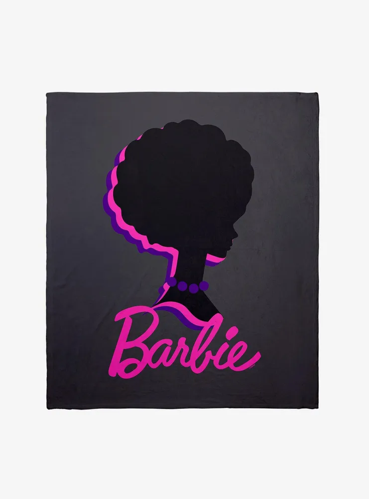 Boxlunch Barbie Afro Barbie Silhouette Throw Blanket | Mall of America®