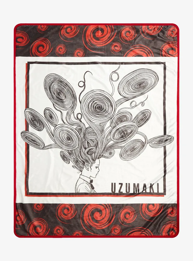 Hot Topic Junji Ito Uzumaki Spiral Throw Blanket Hawthorn Mall 2399