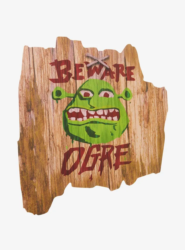 Hot Topic Shrek Beware Ogre Wall Hanging | Hawthorn Mall