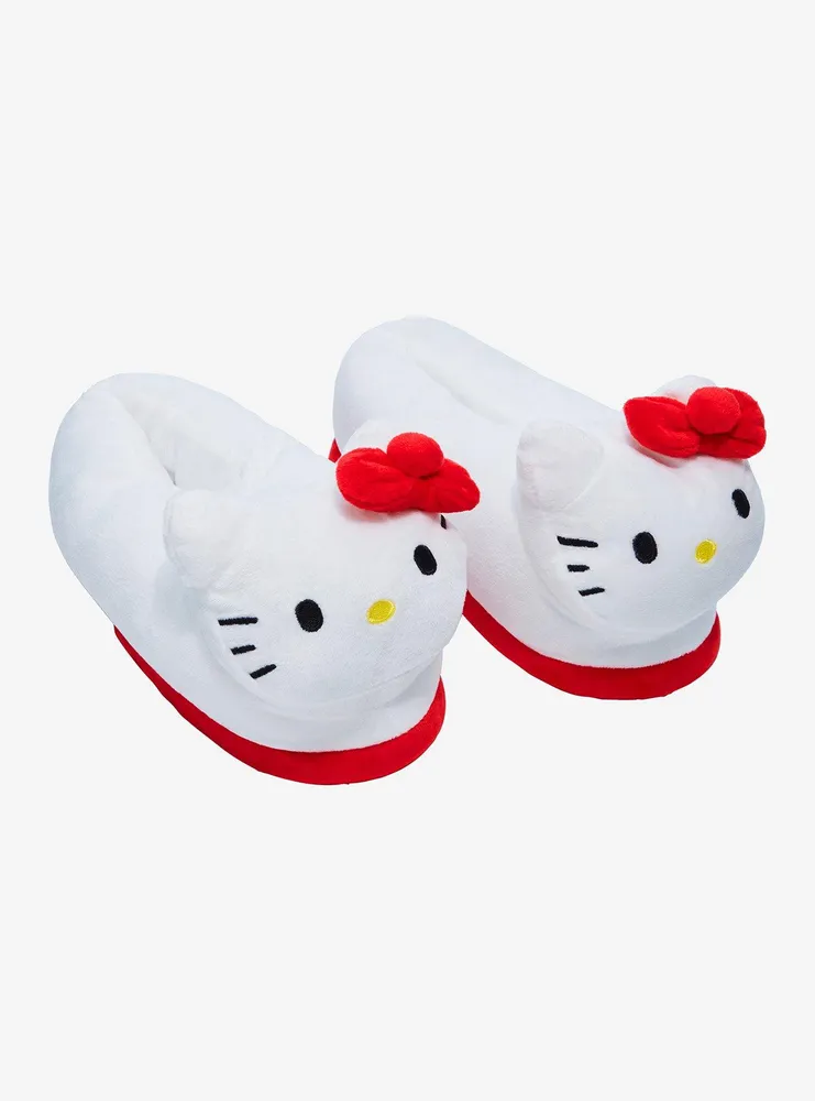 Hello kitty deals plush slippers