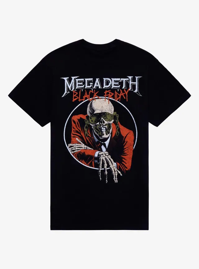 Hot Topic Megadeth Black Friday T-Shirt at Foxvalley Mall in