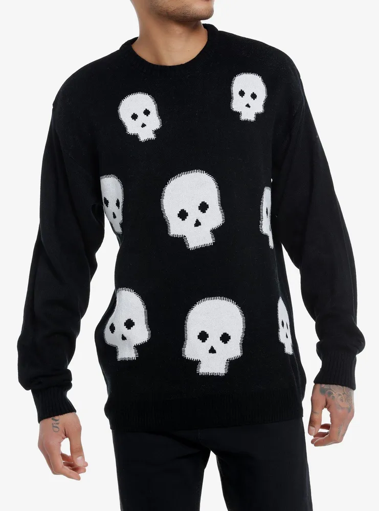 Hot topic shop skull sweater