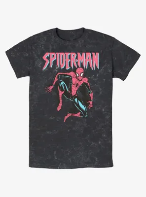 Isaac Morris Marvel Spider-Man Mineral Wash Unisex Graphic T-Shirt