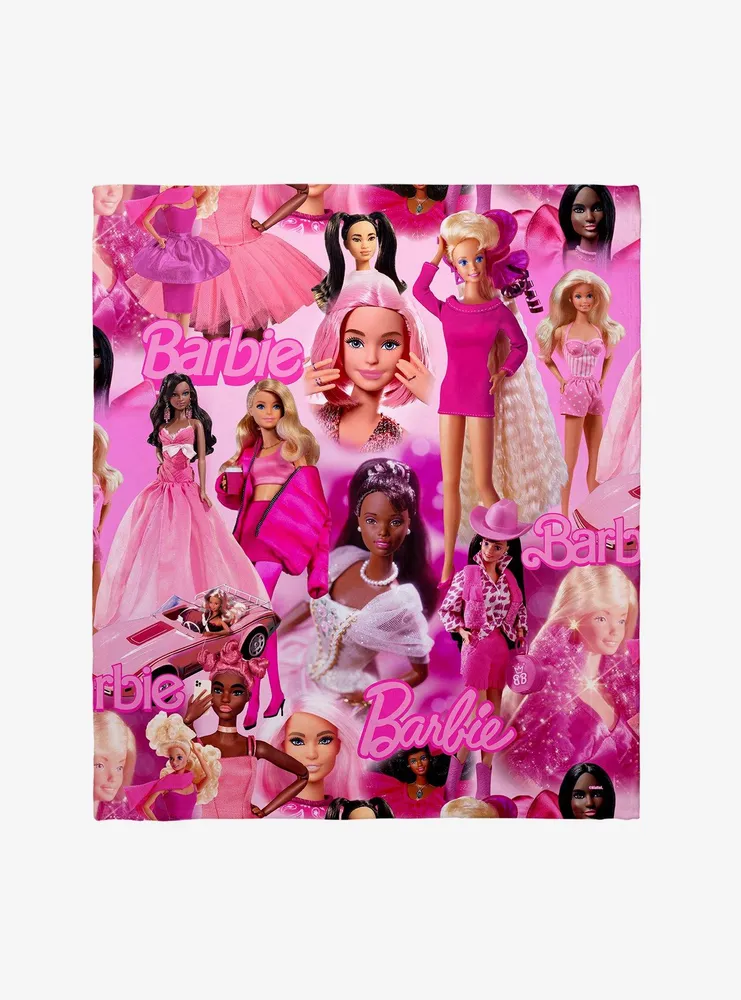 Barbie outlet plush blanket