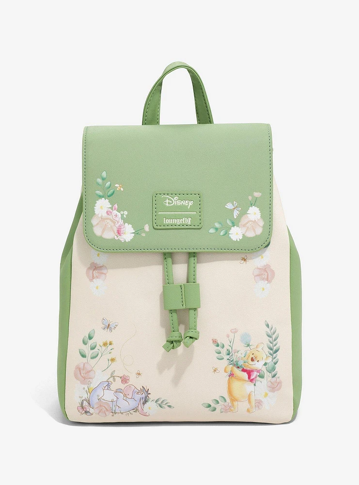 Disney Winnie hot The Pooh Floral Crown Loungefly Mini Backpack