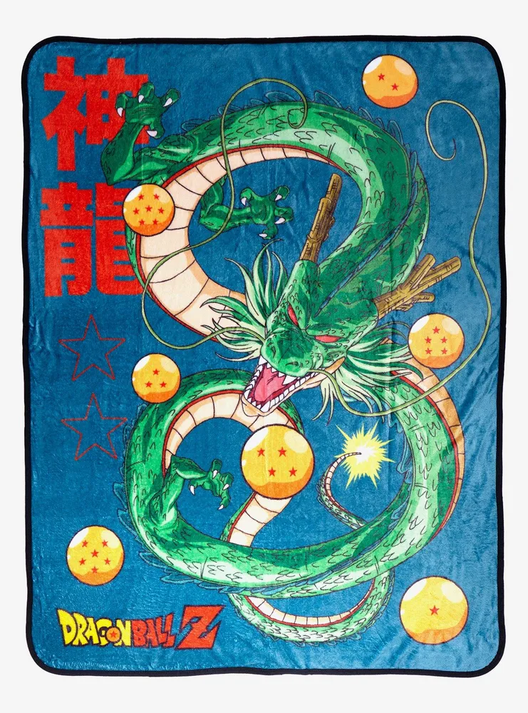 Hot Topic Dragon Ball Z Shenron Dragon Ball Throw Blanket Pillow